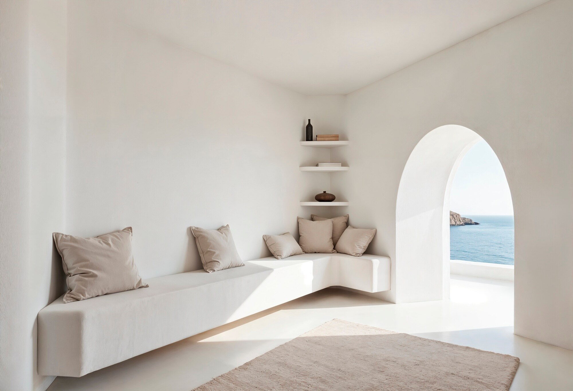 Sala de estar minimalista